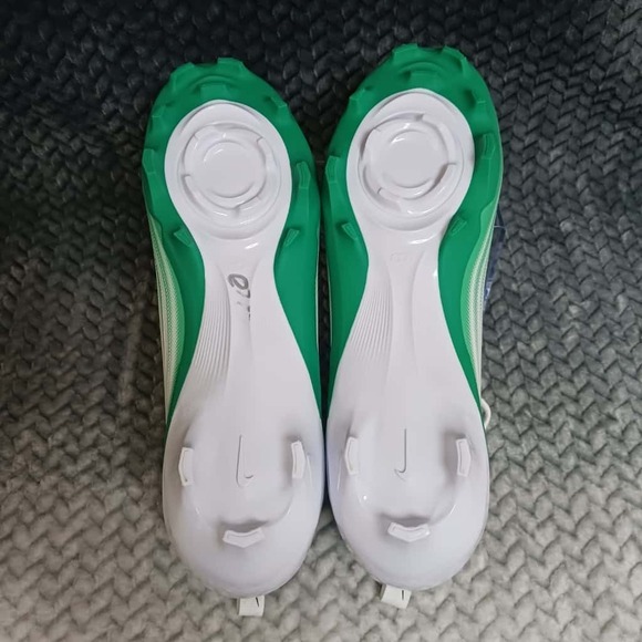 Nike Vapor Speed 3 White Green Football Cleats HM8849-100 Men's Size 12 - Picture 9 of 9